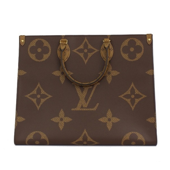 Louis Vuitton On The Go GM Monogram Giant Handbag Brown Beige - Picture 3 of 4